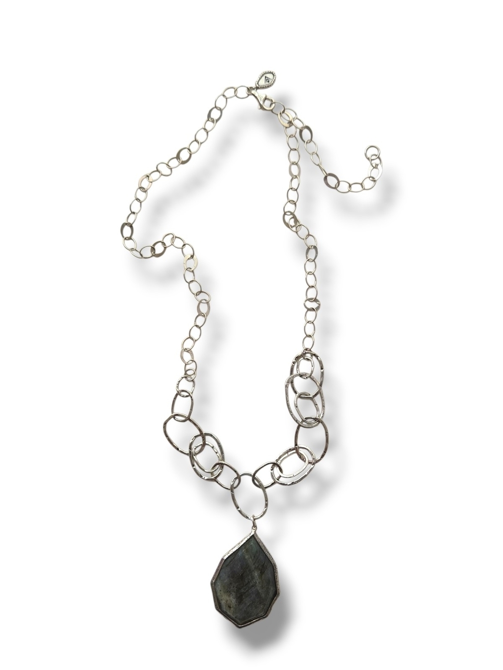 Silpada Wild Blue Yonder  Labradorite Pendant Silver-Link Necklace